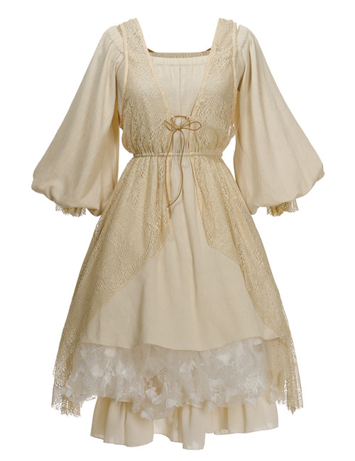 Casual Ivory Dress